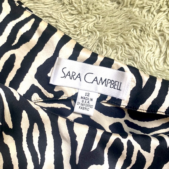 One Shoulder Zebra Top - Picture 2 of 3